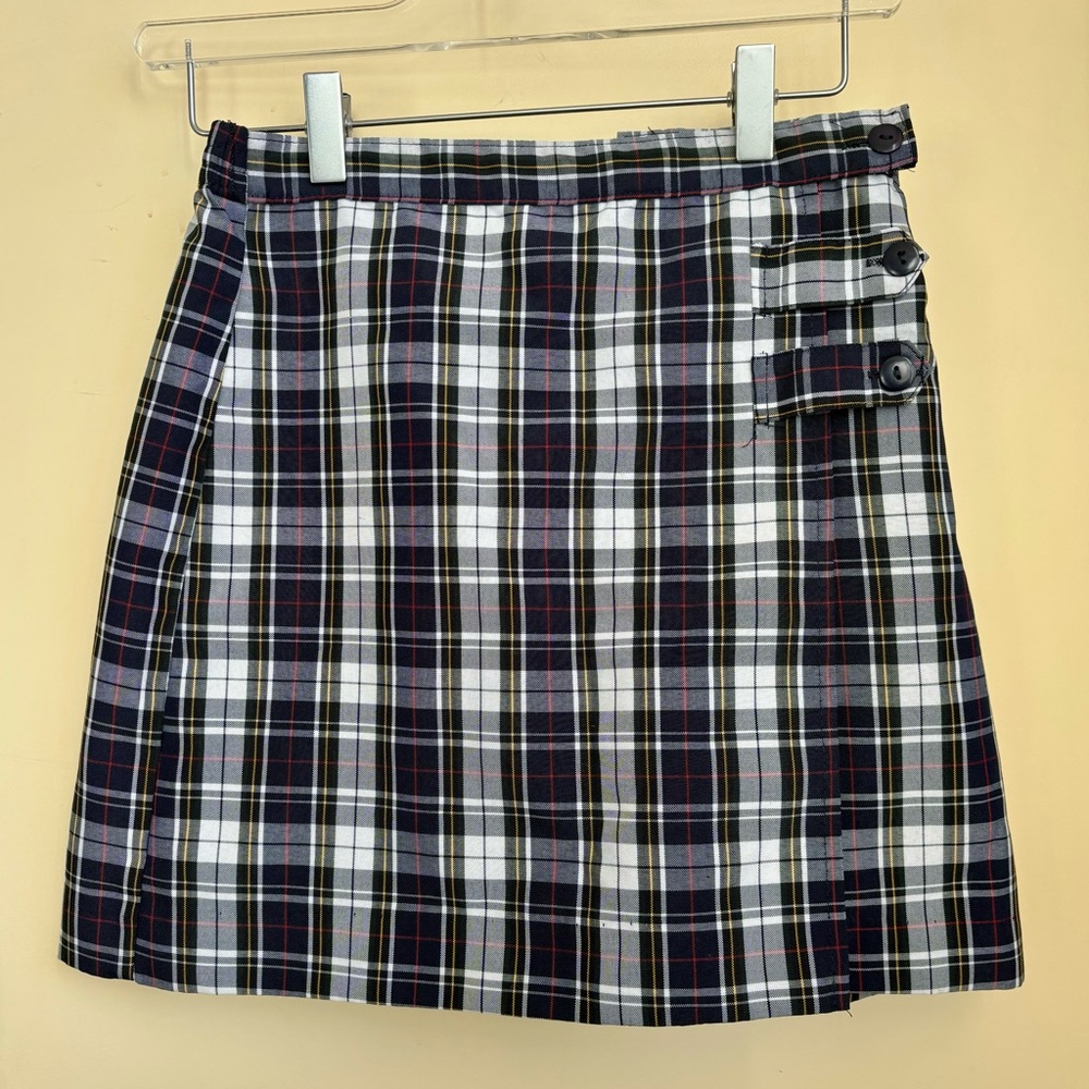Vintage plaid mini skirt